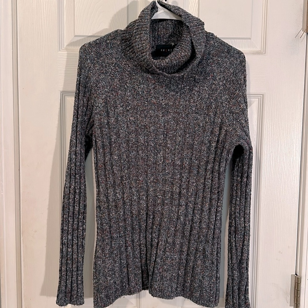 Turtleneck sweater.
